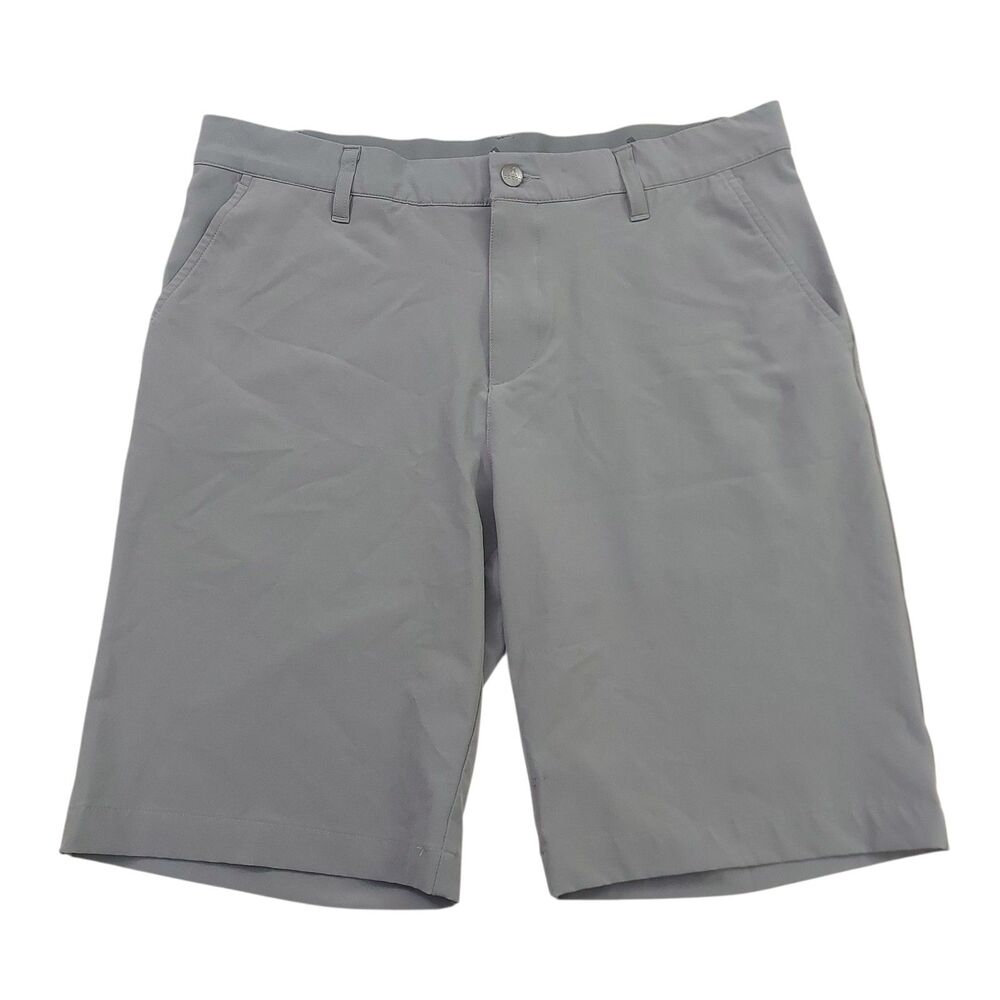 Adidas Shorts Mens 33 Gray Lightweight Performance Athletic Stretch Tennis Golf